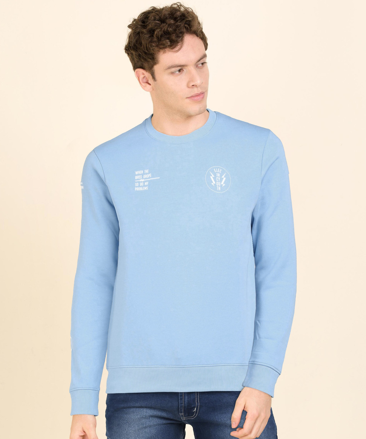 Image of NUMERO UNO Full Sleeve Printed Men Sweatshirt