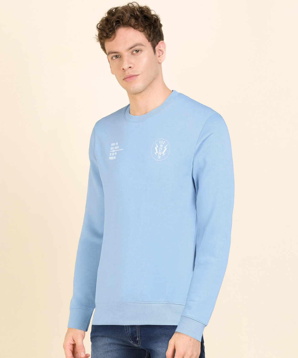 Image of NUMERO UNO Full Sleeve Printed Men Sweatshirt