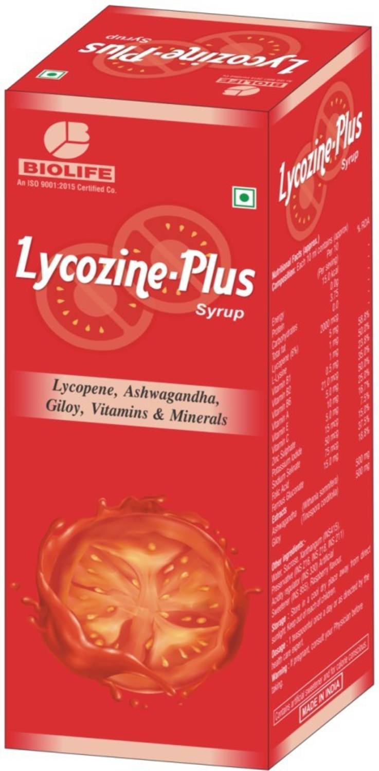 BIOLIFE LYCOZINE (Lycopene Syrup) Pack of 1 300 ml