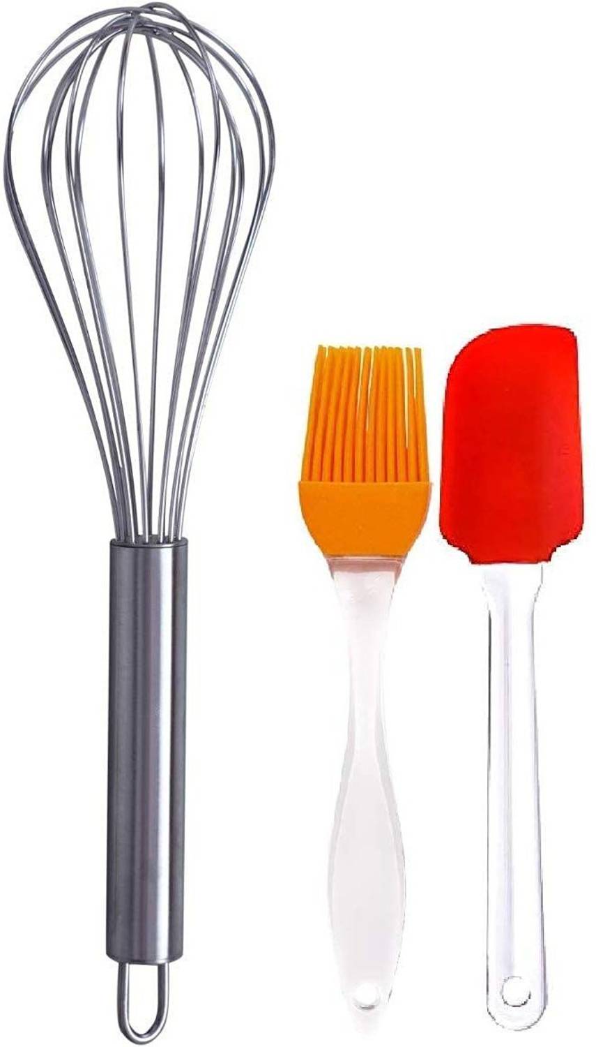 AWWALLINE AE- Stainless Steel Whisker and Silicon Whisker Kitchen Tool Set