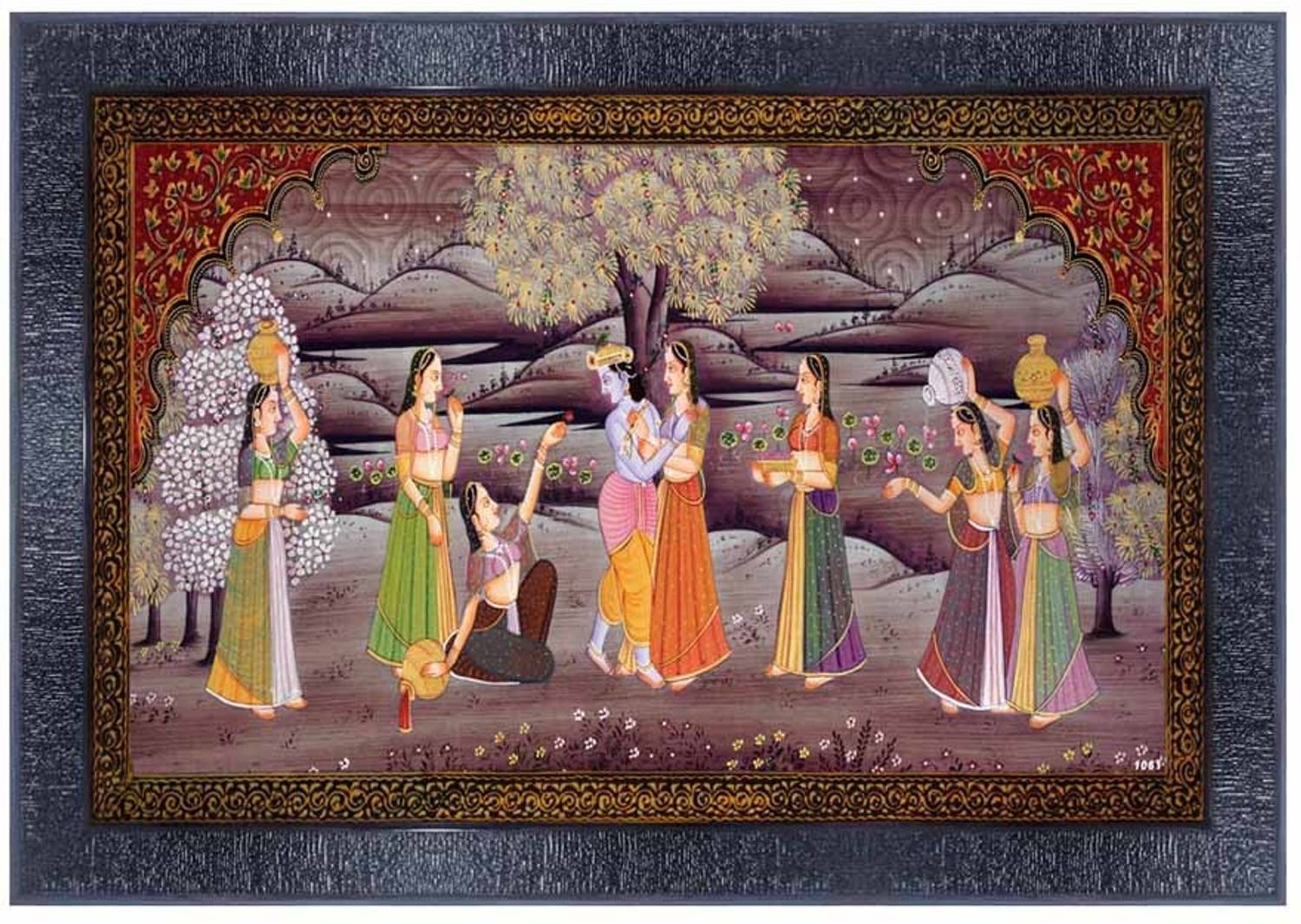 pnf Rajasthani miniature painting art Frames with Acrylic Sheet