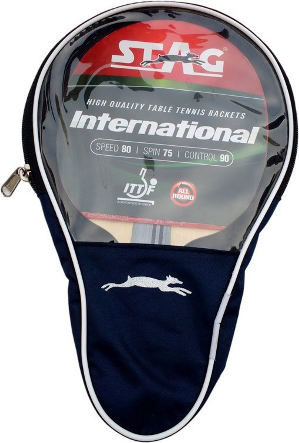Image of STAG International Red, Black Table Tennis Racquet