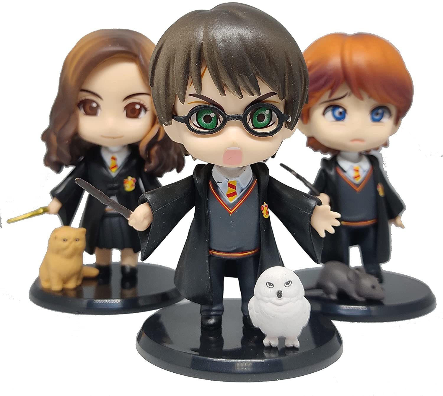 Image of RVM Toys Harry Potter 3 Pcs Action Figure Toy Set for Office, Car and Cake Topper (P)