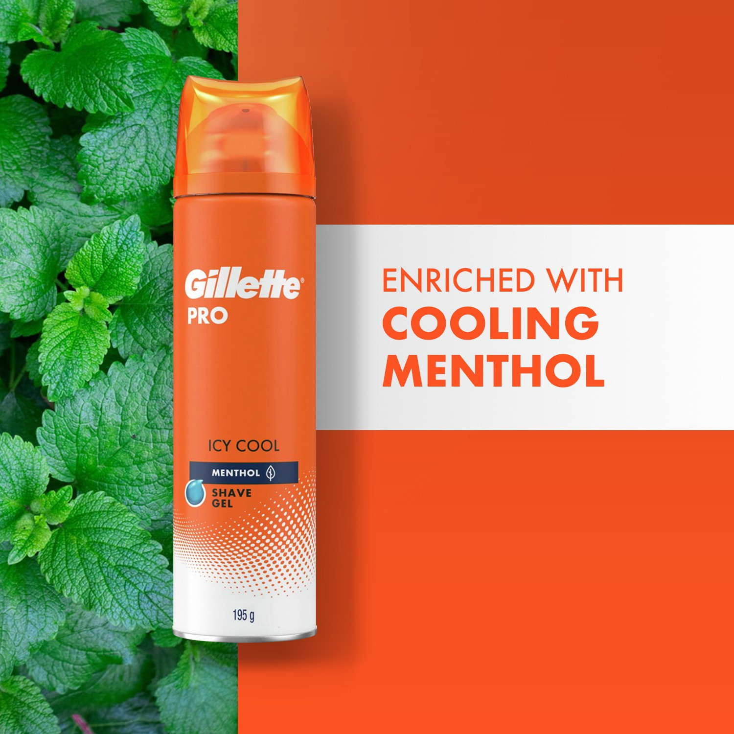 Image of Gillette Pro Shaving Gel Icy Cool With Menthol