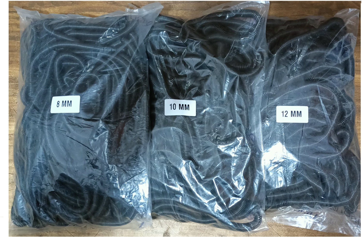Image of Kosh Spiral Binding Ring 8mm,10mm,12mm black (Pack of 3 packet) Manual Ring Binder