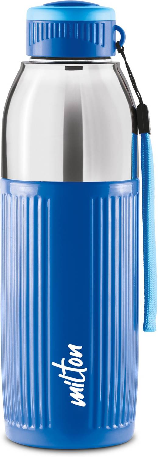 MILTON Kool Glossy 600 Insulated Inner Pet Water Bottle, 1 Piece, Blue 570 ml Plastic Bottle