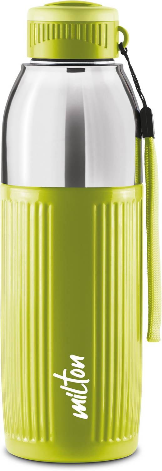 MILTON Kool Glossy 600 Insulated Inner Pet Water Bottle, 1 Piece, Light Green 570 ml Plastic Bottle