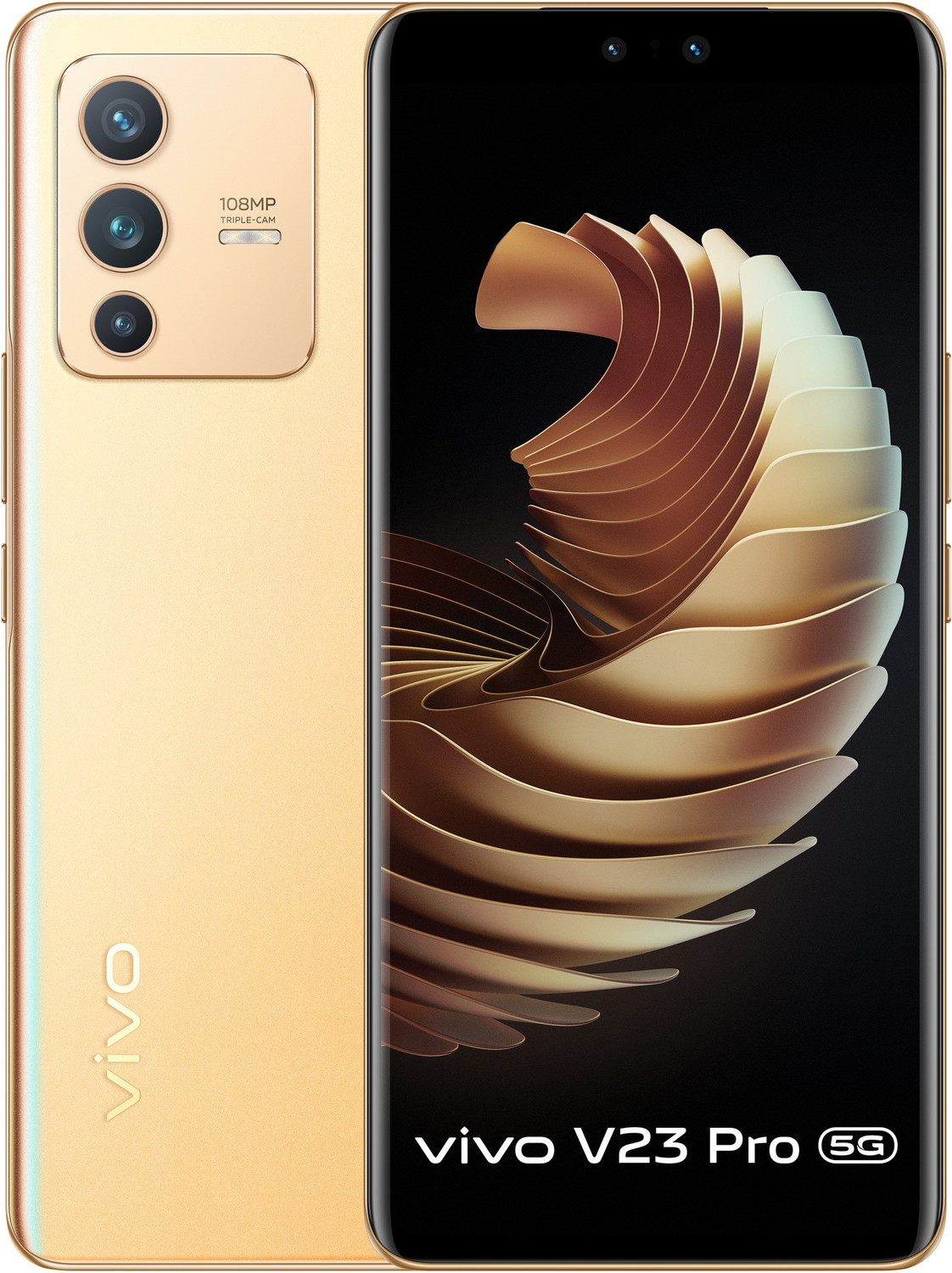 Image of vivo V23 Pro 5G (Sunshine Gold, 256 GB)