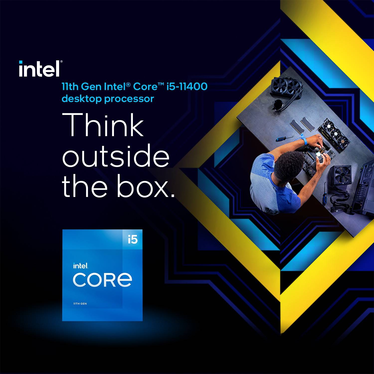 Intel i5-11400F 4.4 GHz Upto 2.6 GHz LGA 1200 Socket 6 Cores 12