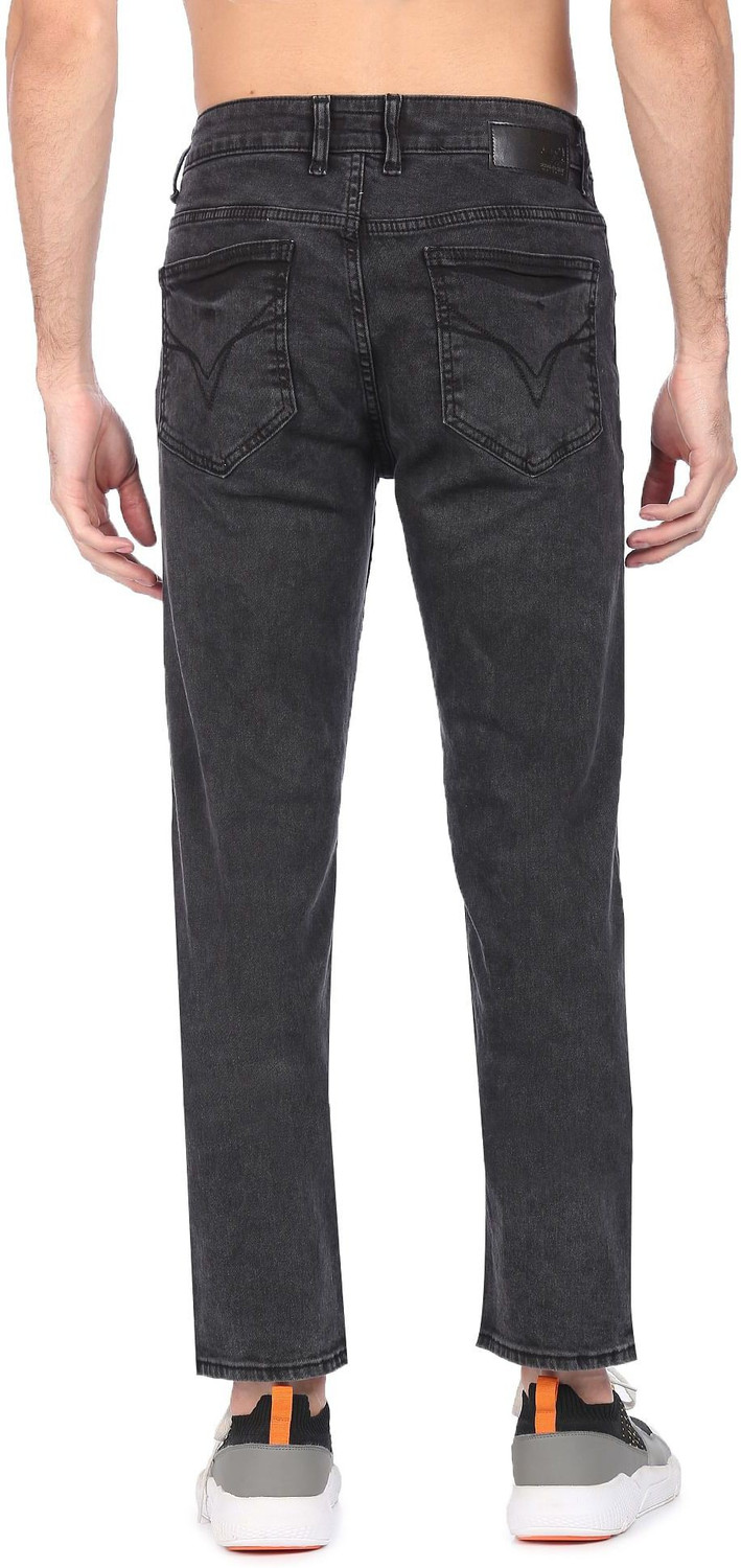 Image of FLYING MACHINE Slim Men Black Jeans