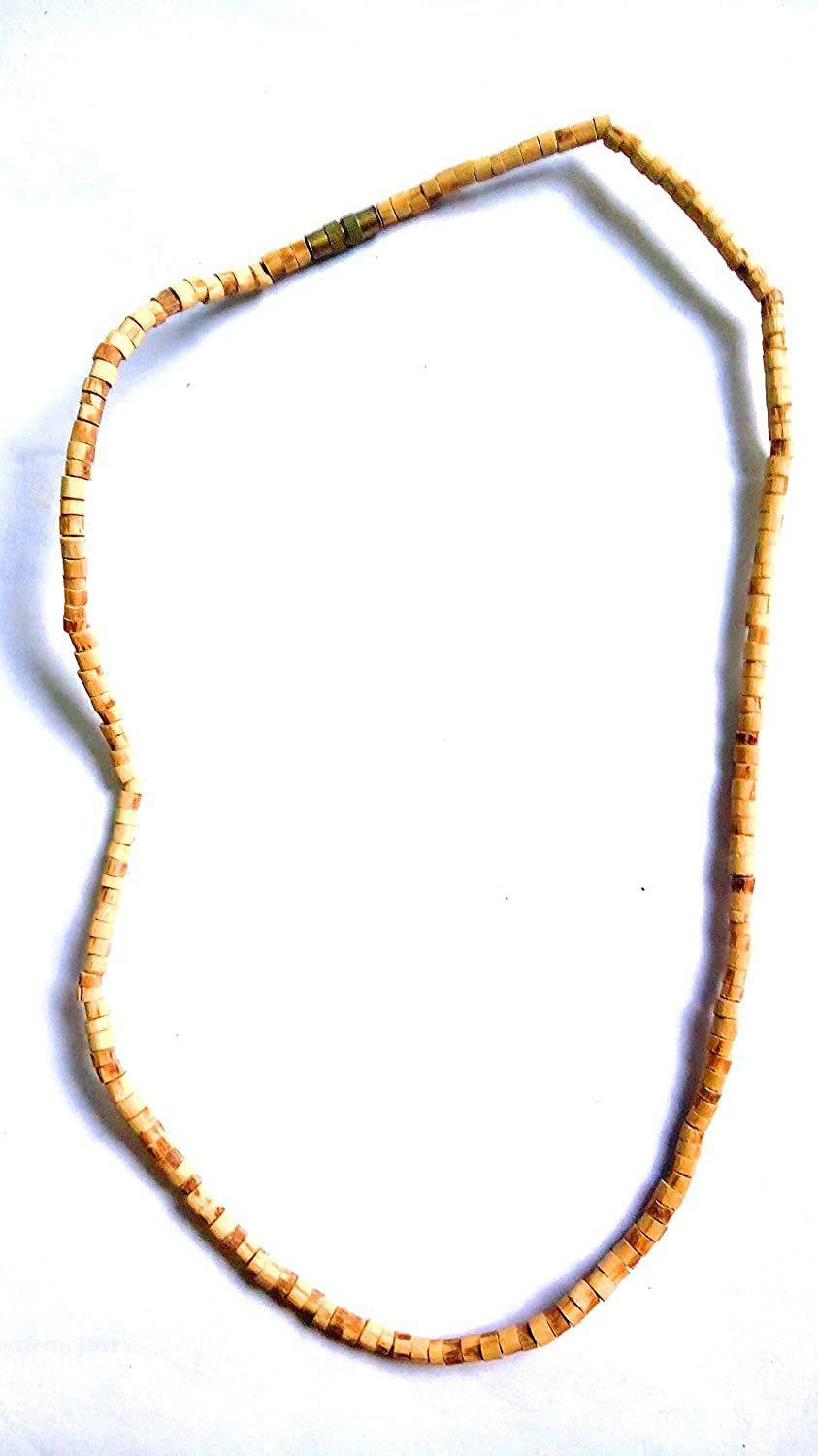 Abn Traders Tulsi Bead Single Layer Kanthi Mala For Neck (Pack of 1) Beads Wood Necklace