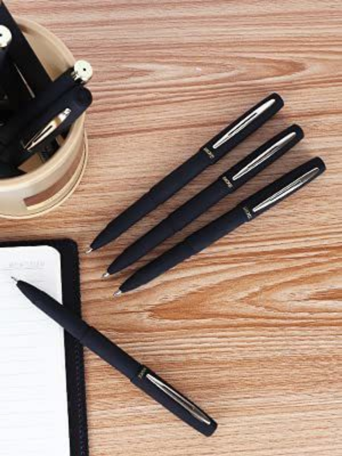 Image of greencom Baoke 1.0mm free & smooth writing Gel Ink Pen (3Blue, 3Black, 3Red) Gel Pen