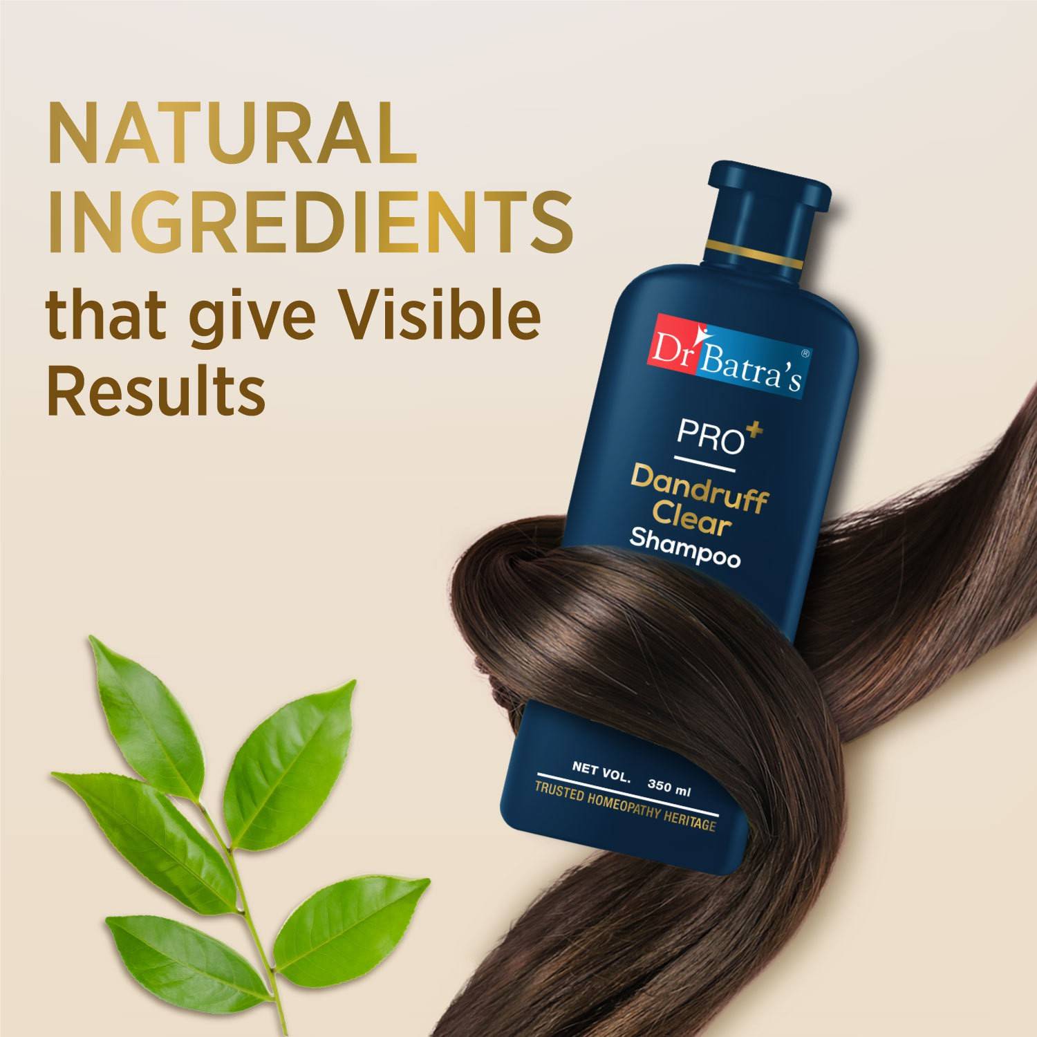 Dr Batra's PRO+ Dandruff Clear Shampoo 350ml - Image 3