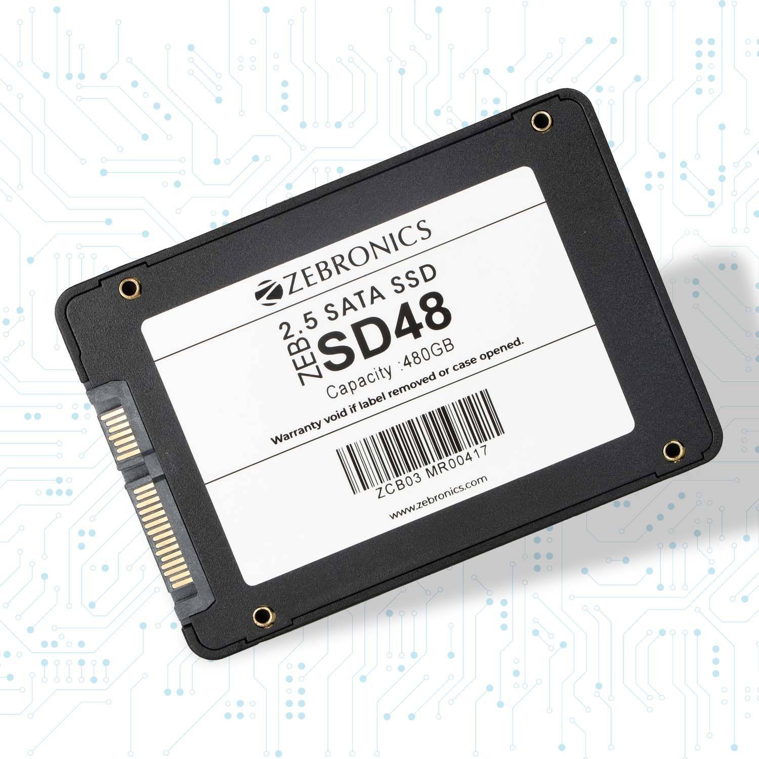ZEBRONICS SSD 480 GB All in One PC's, Desktop, Laptop Black SATA