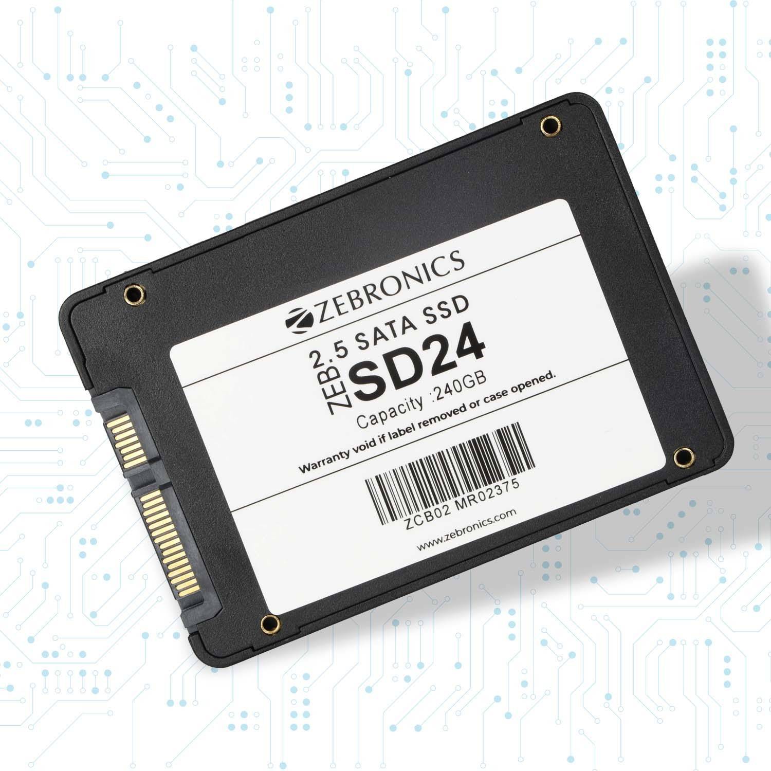 ZEBRONICS SSD 240 GB All in One PC's, Desktop, Laptop Black SATA