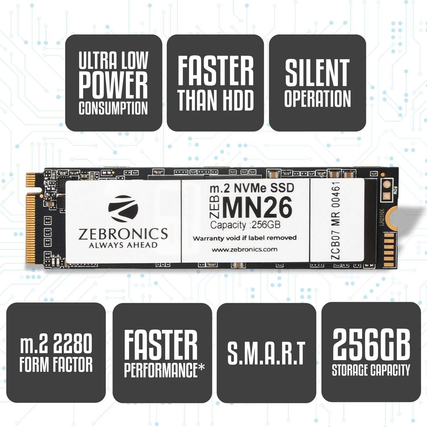 ZEBRONICS M.2 NVME SSD 256 GB Laptop, All in One PC's, Desktop