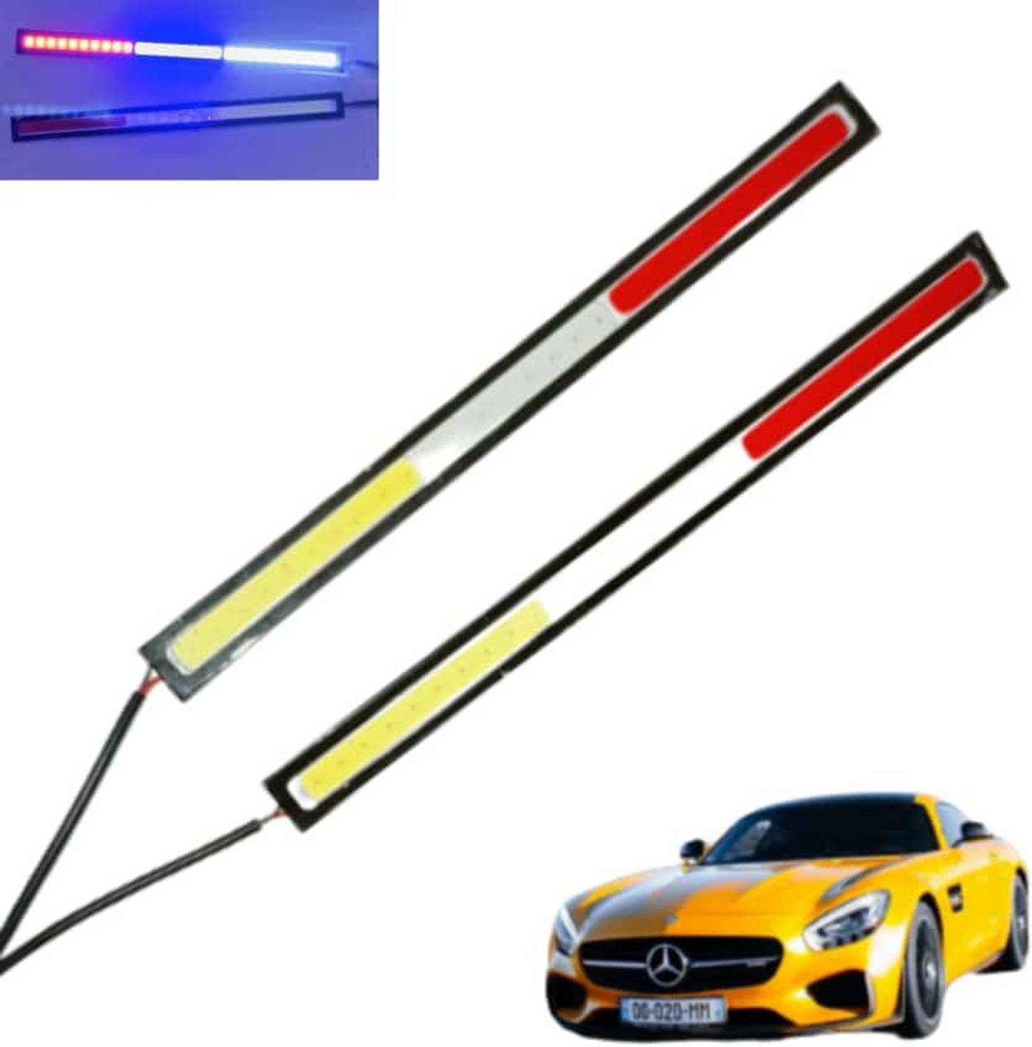 A4S 3 Multi Colour DRL Car Fancy Lights