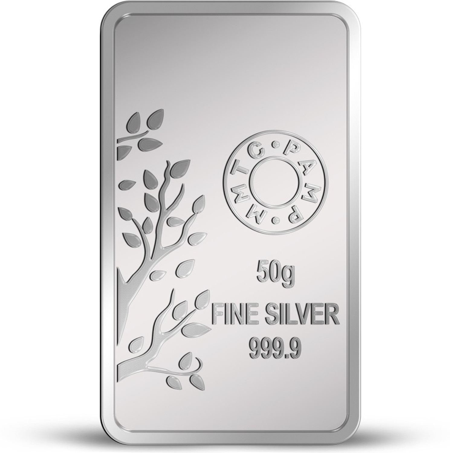 Image of MMTC-PAMP India Pvt Ltd S 9999 50 g Silver Bar
