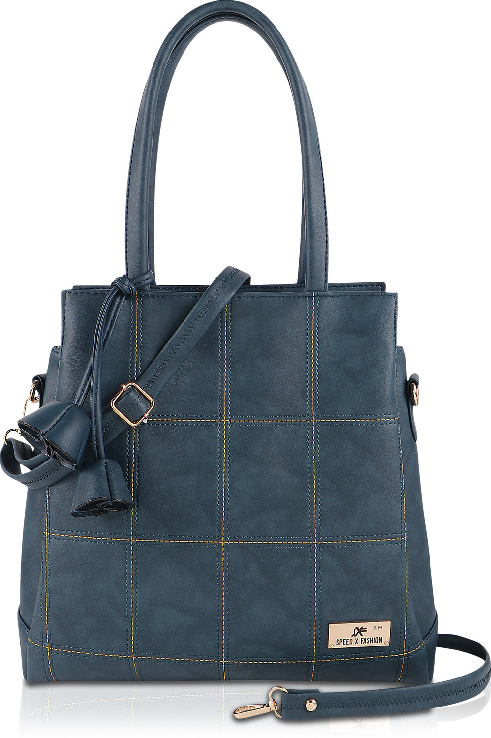Image of SXF SPEED X FASHION Women Blue Hand-held Bag