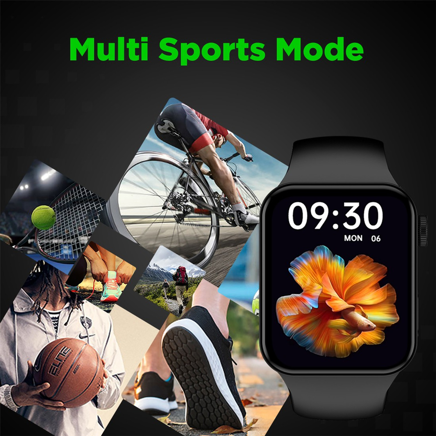 Image of I Kall W1 Smart Watch with BT Calling 1.82 Inch Display AI Voice Assistance Smartwatch