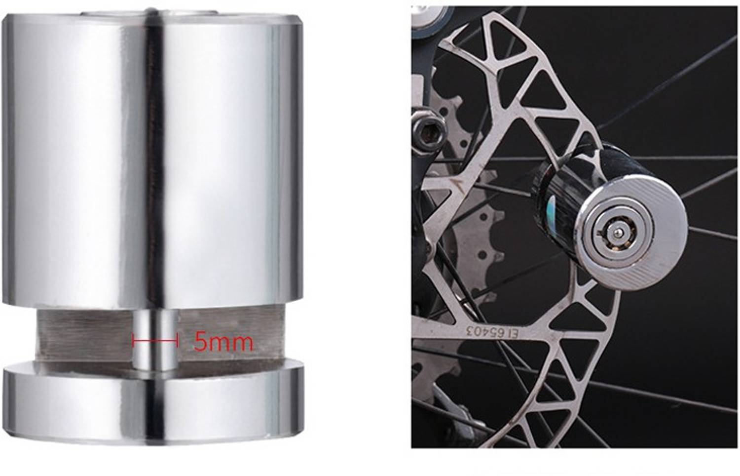 DAZZRIDE Heavy Duty Disc Brake Lock Anti Theft Stainless Steel 7mm