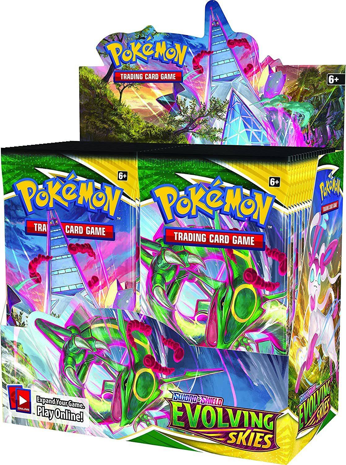Aclipse Poke-Mon Sword & Shield Evolving Skies 36 Booster Pack Playing Card For Kids