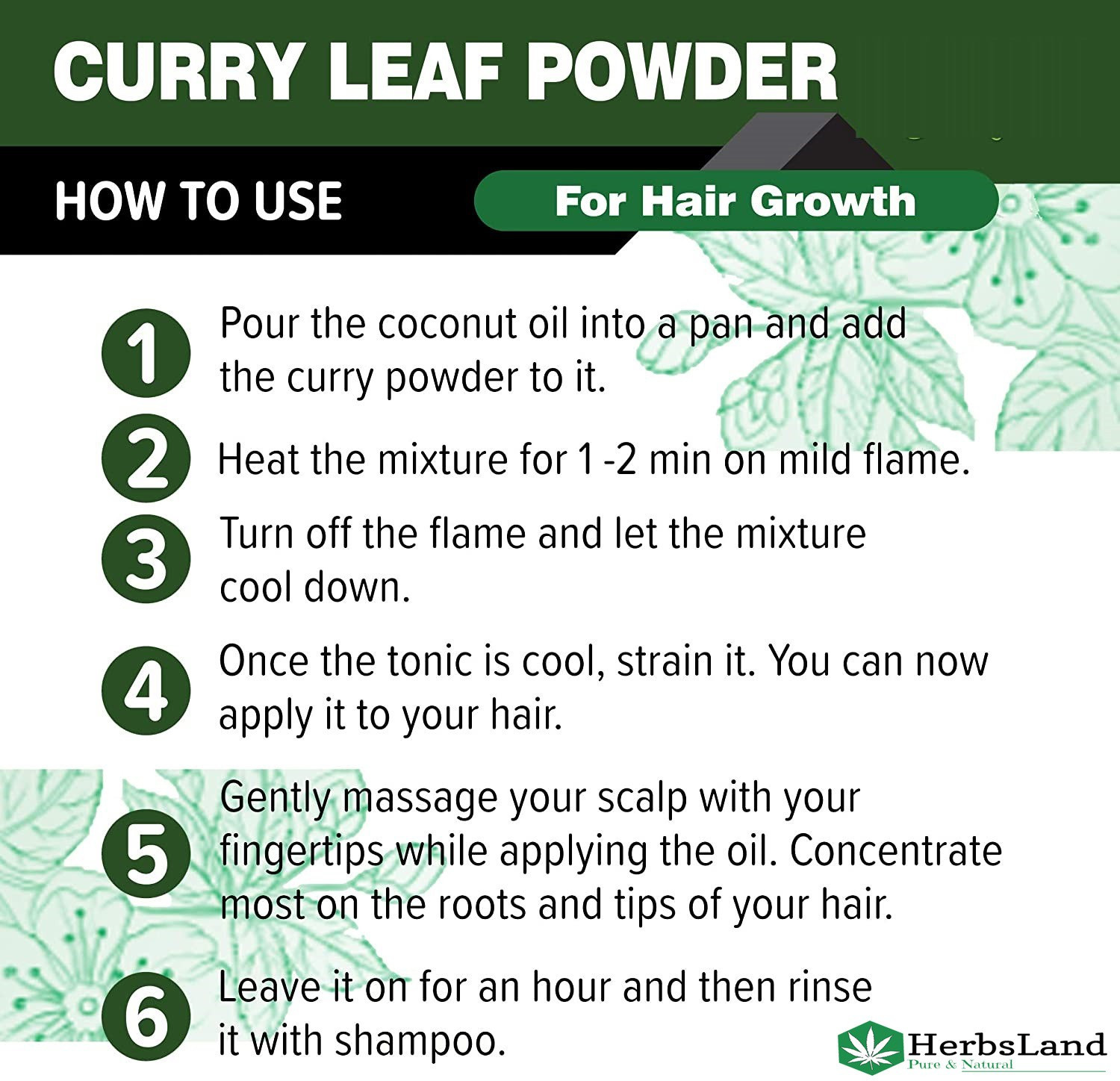 Image of HerbsLand Curry Leaf | Kadi Patta | Meetha Neem powder -100gm