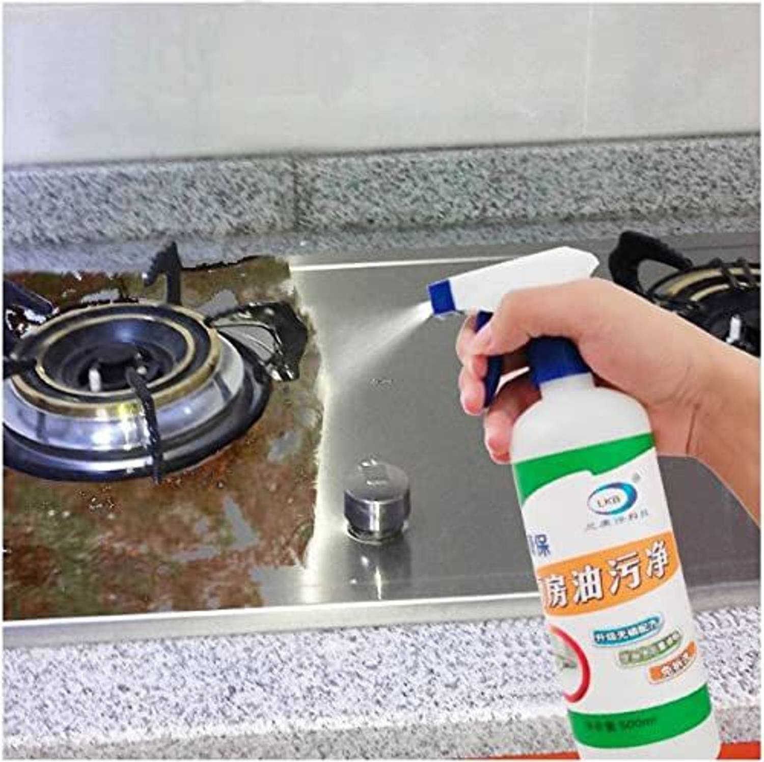 ALPHABITA Cleaner Spray | Kitchen Oil Grease Stain Clean Remover