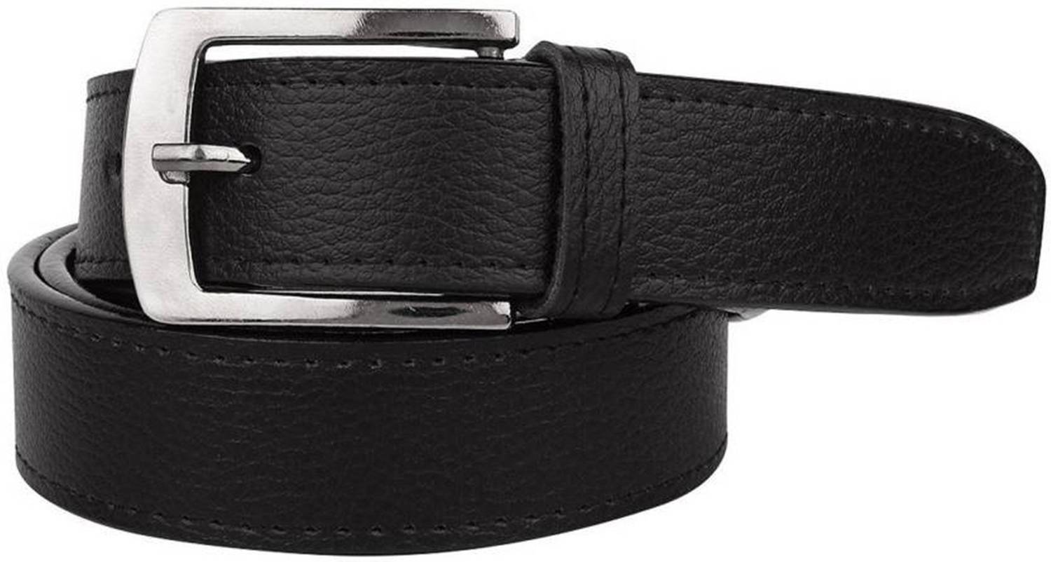BESTO Men Casual, Party, Formal, Evening Black Synthetic Reversible Belt