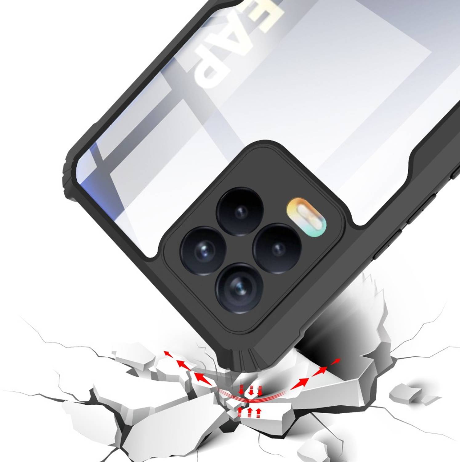 KartV Back Cover for Realme 8 Pro, 8 4G, 8 - Black - Image 2