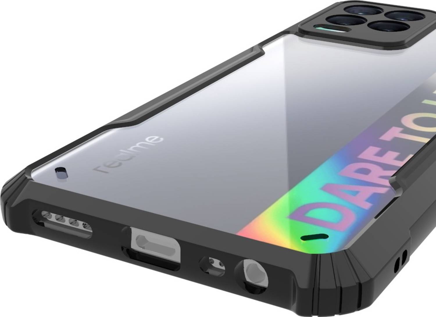 KartV Back Cover for Realme 8 Pro, 8 4G, 8 - Black - Image 4