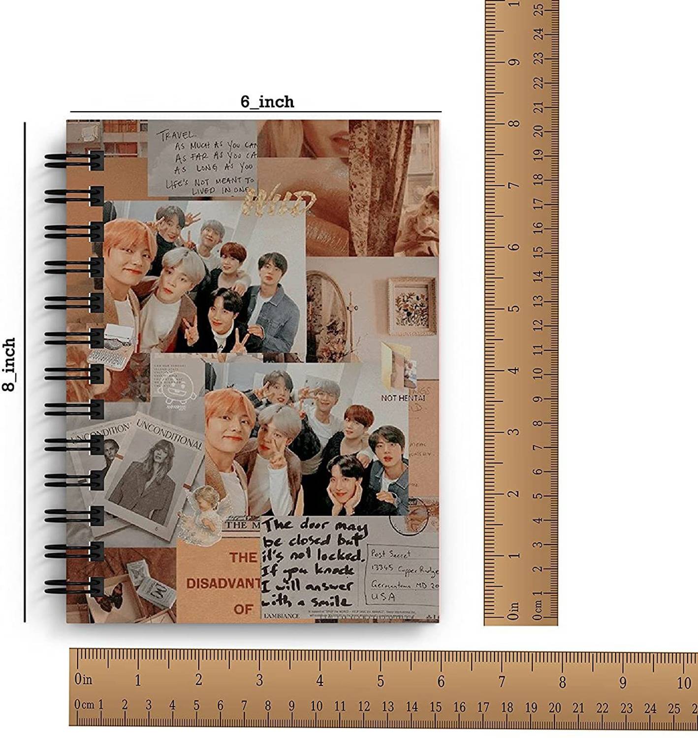 Macro BTS BROWN SCRAPBOOK A5 Diary RULED 160 Pages Price in India