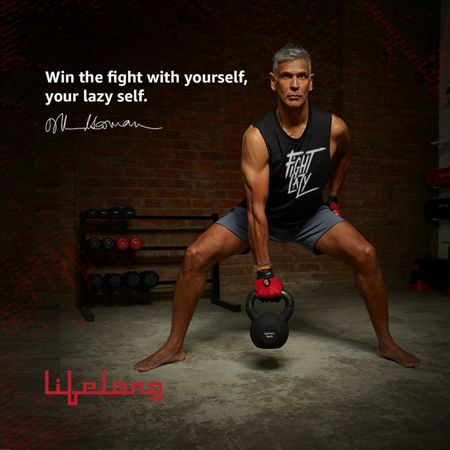 Image of Lifelong Neoprene Cast Iron Kettlebell (Pack of 1 ) Black Kettlebell