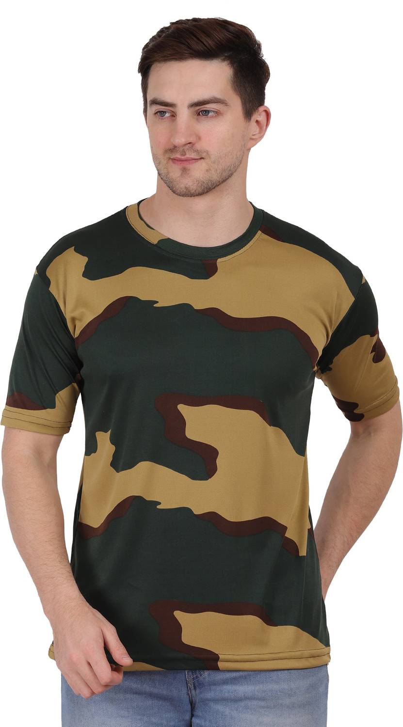 AXOLOTL Military/Army Style Camouflage T-shirt for men Men Milita