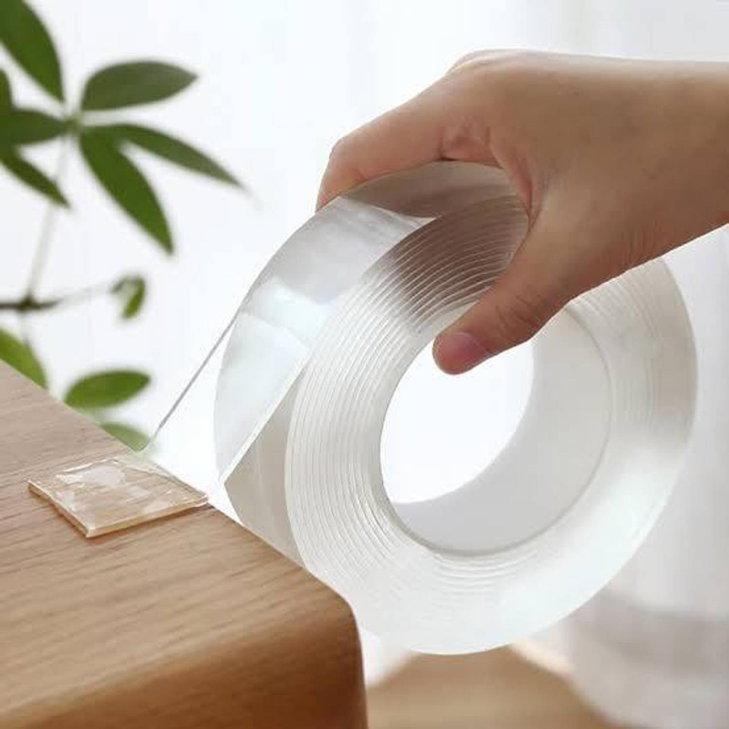 BROTHERSQUE Double sided Handheld Manual tape dispenser Water proof reusable magic tape (Manual)