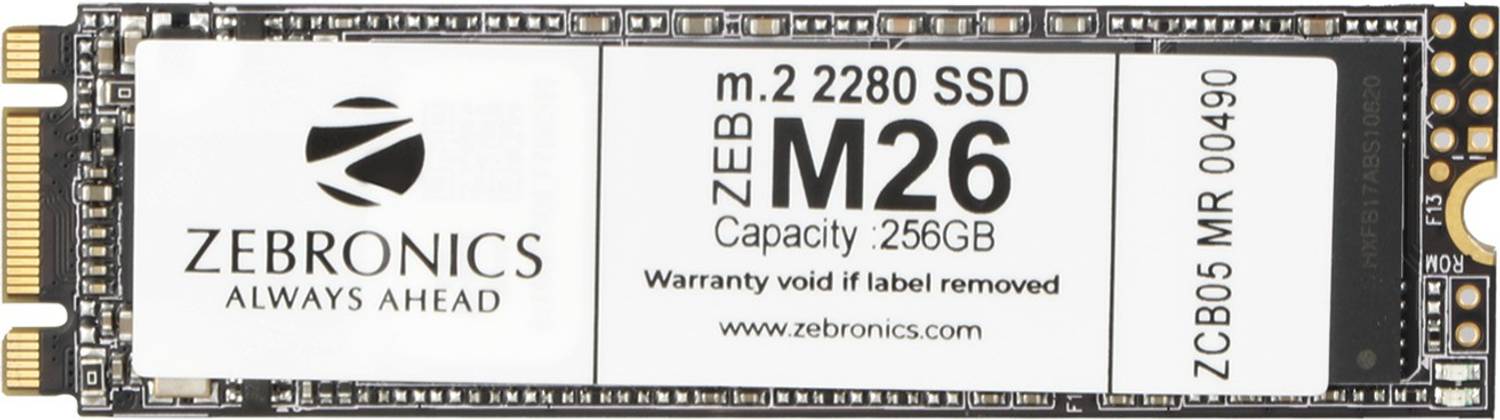 ZEBRONICS SSD 256 GB All in One PC's, Desktop, Laptop Black M.2