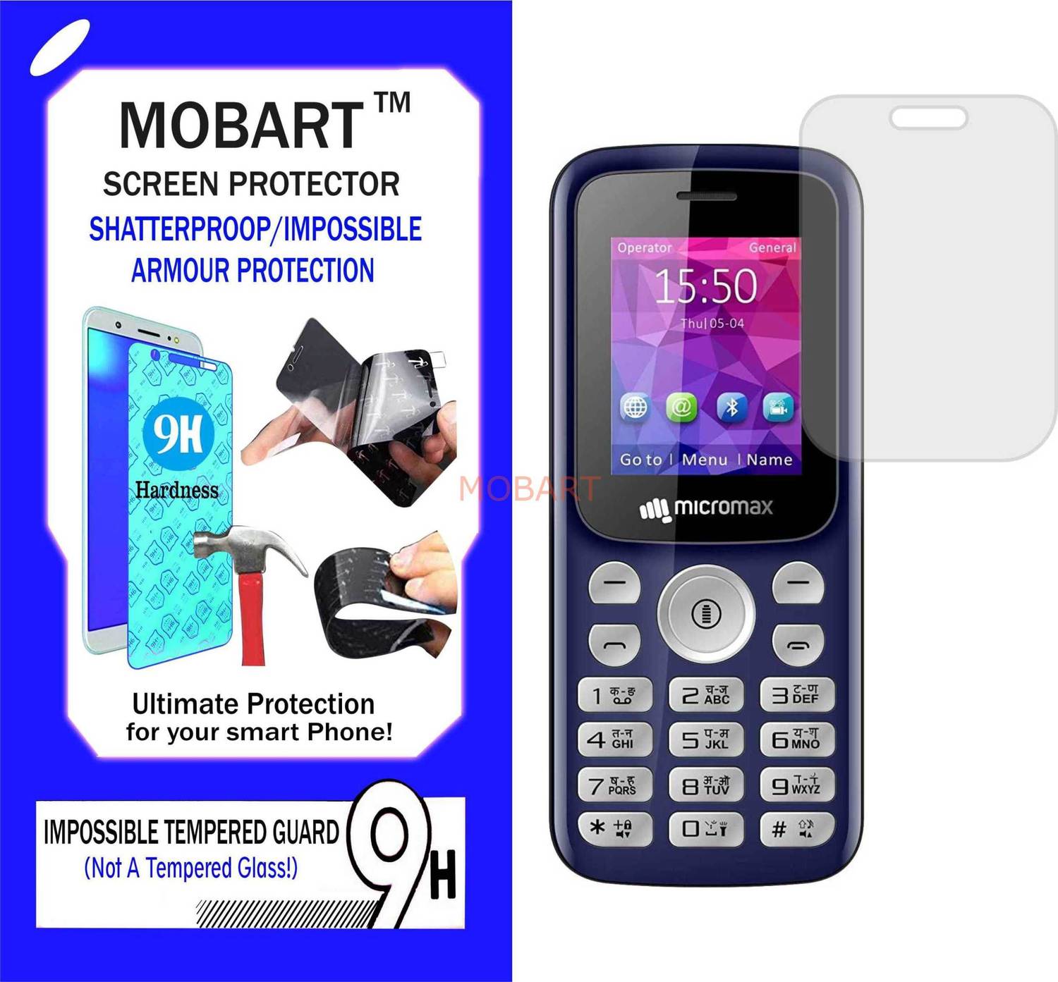 MOBART Impossible Screen Guard for MICROMAX X378