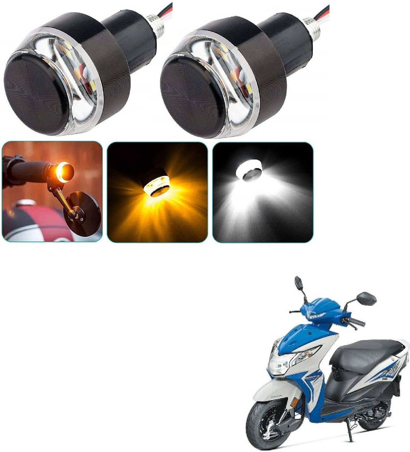 AuTO ADDiCT Front LED Indicator Light for Honda Dio