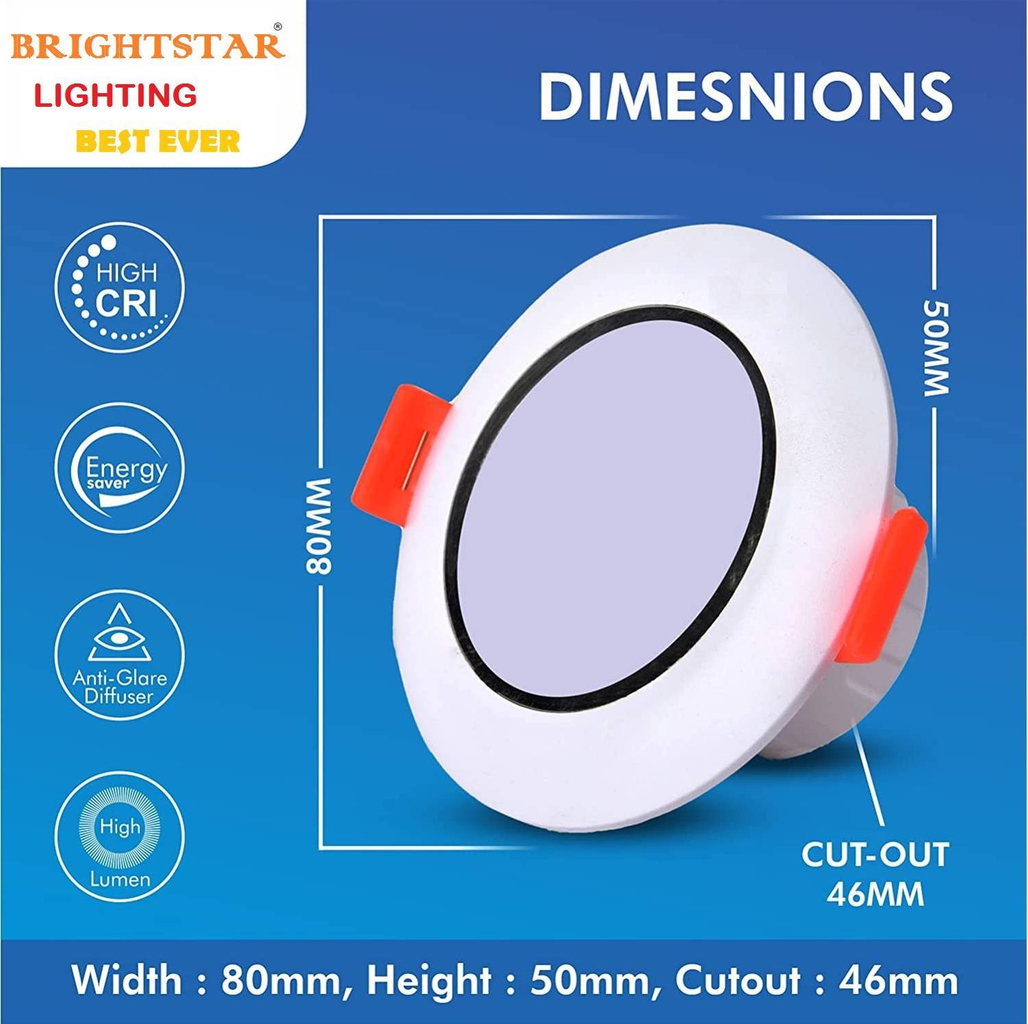 Brightstar 3W Deep Junction Box LED Down Light / Ceiling Light Recessed Ceiling Light Ceiling Lamp