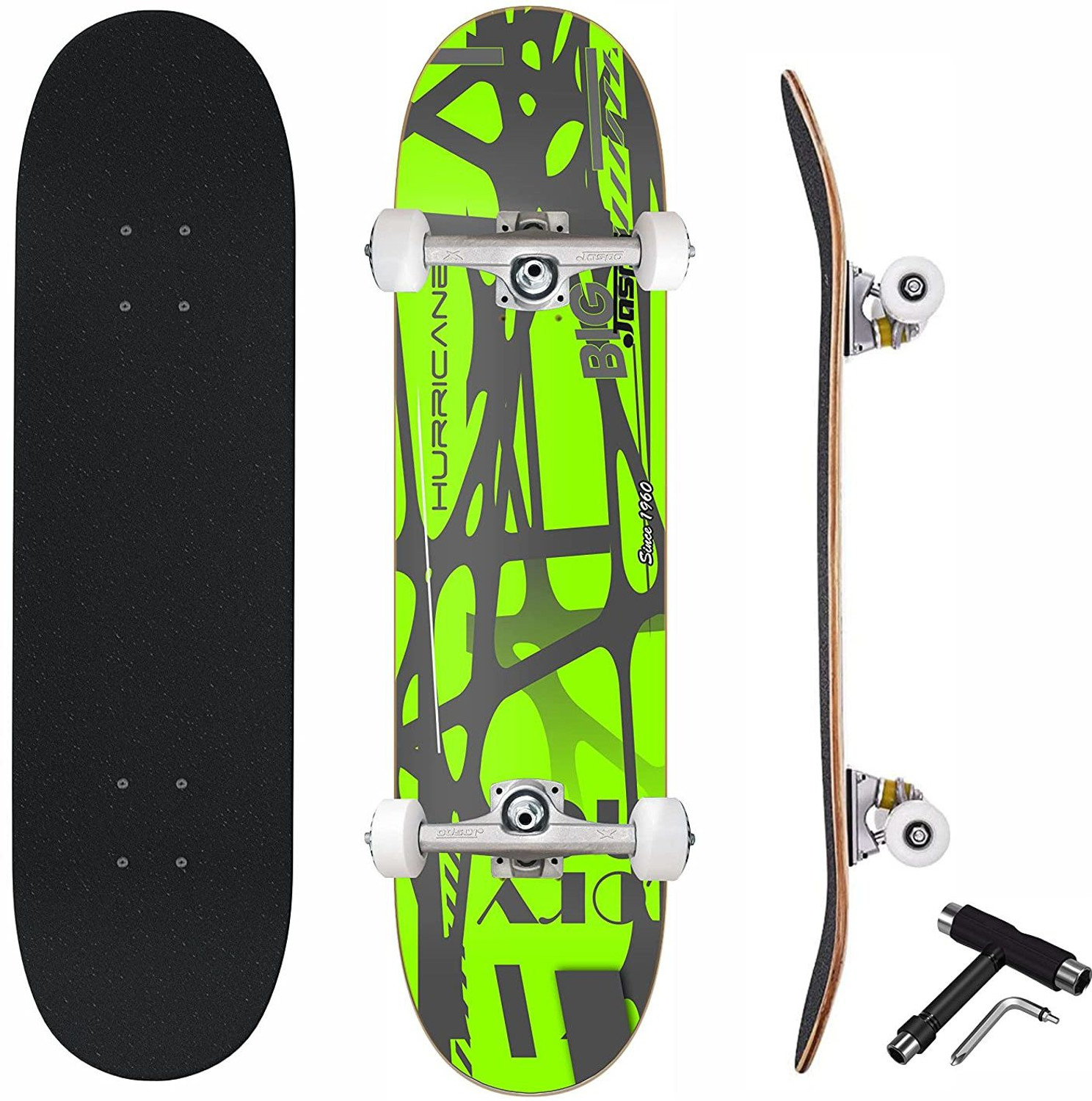 Image of Jaspo Big Bang 7 Layer Skateboard (31 inchX8 inch) (Suitable for Age Group Above 8 Years) 31 inch x 8 inch Skateboard