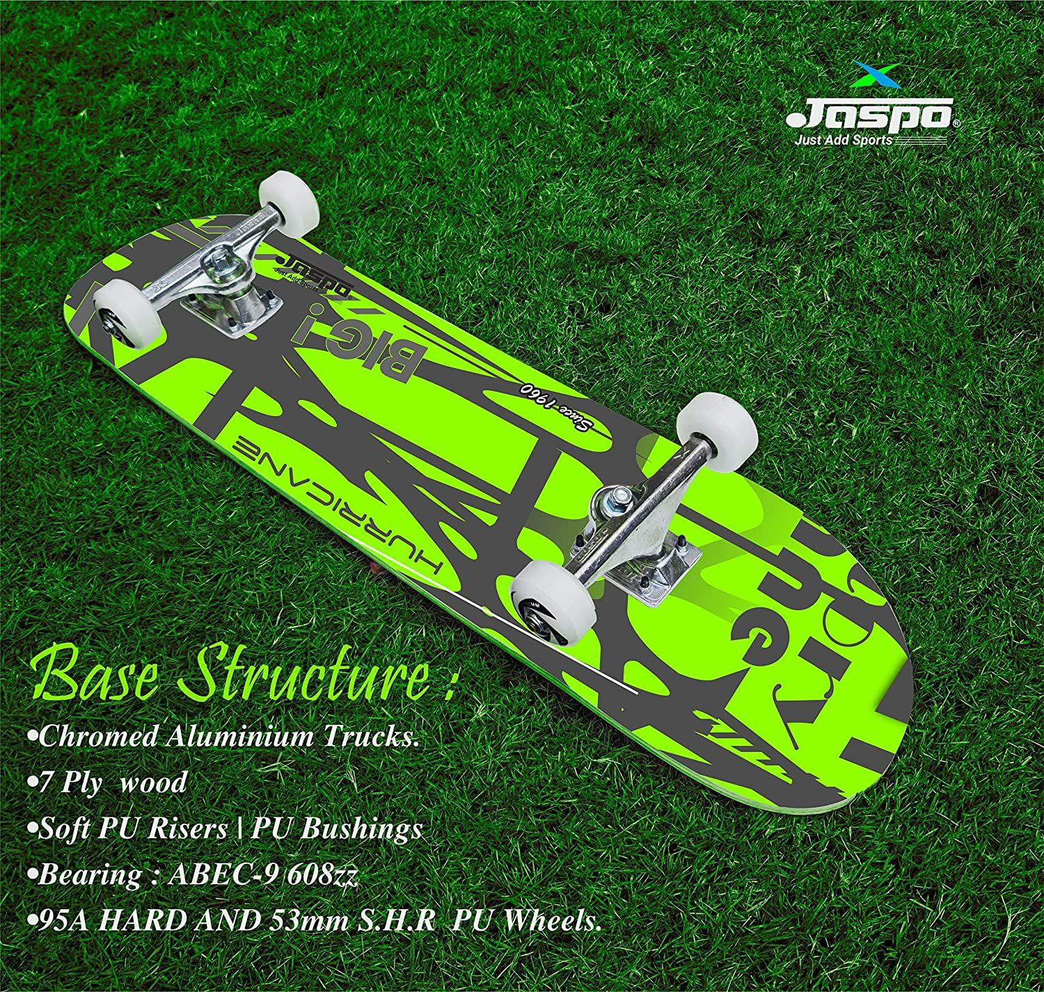 Image of Jaspo Big Bang 7 Layer Skateboard (31 inchX8 inch) (Suitable for Age Group Above 8 Years) 31 inch x 8 inch Skateboard