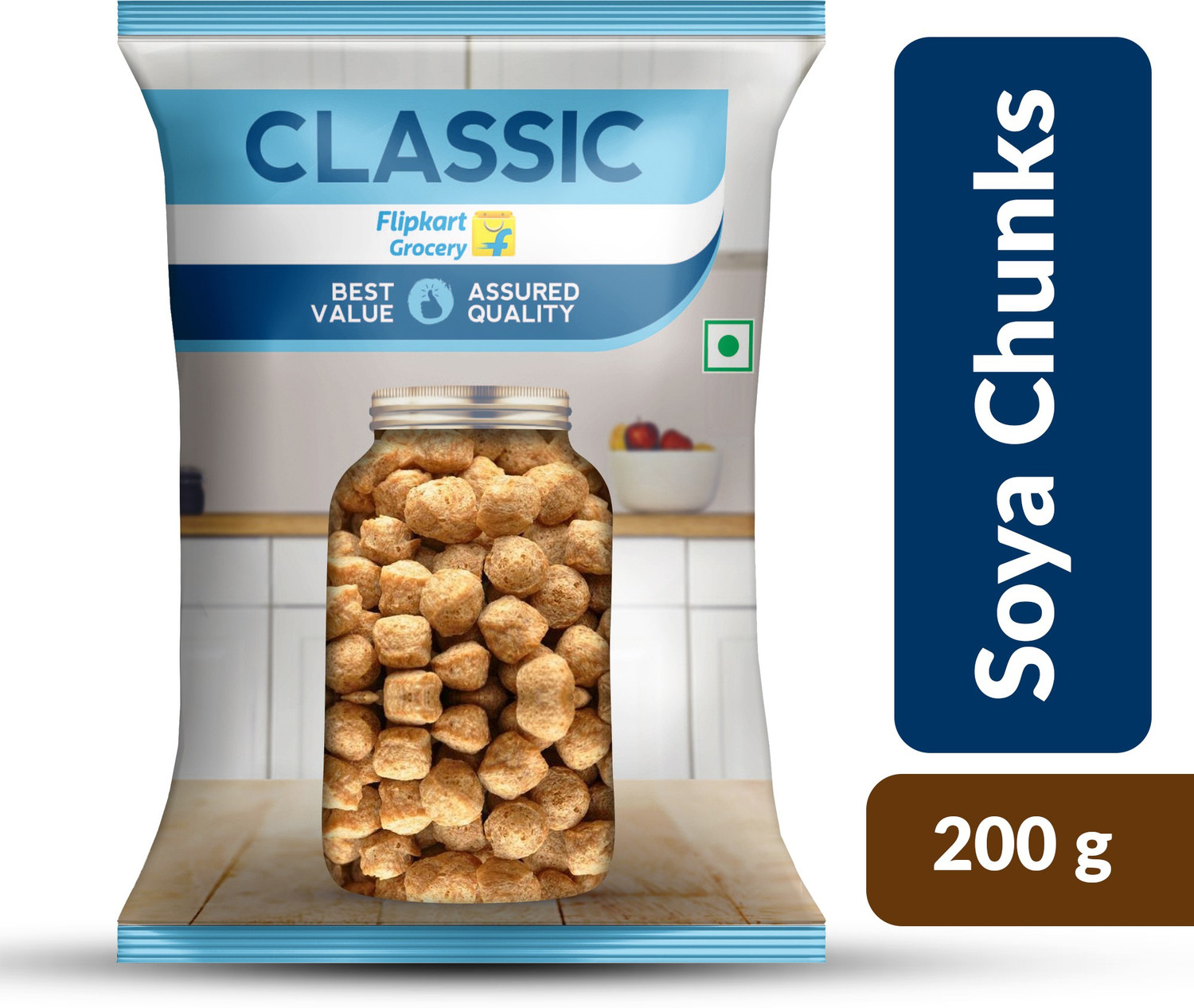 Image of Classic Soya Chunks by Flipkart Grocery