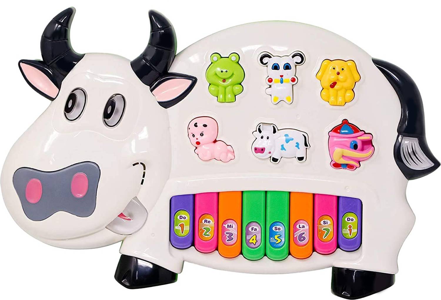 OANGO Baby Cow Shaped Musical Piano Toy - Image 1