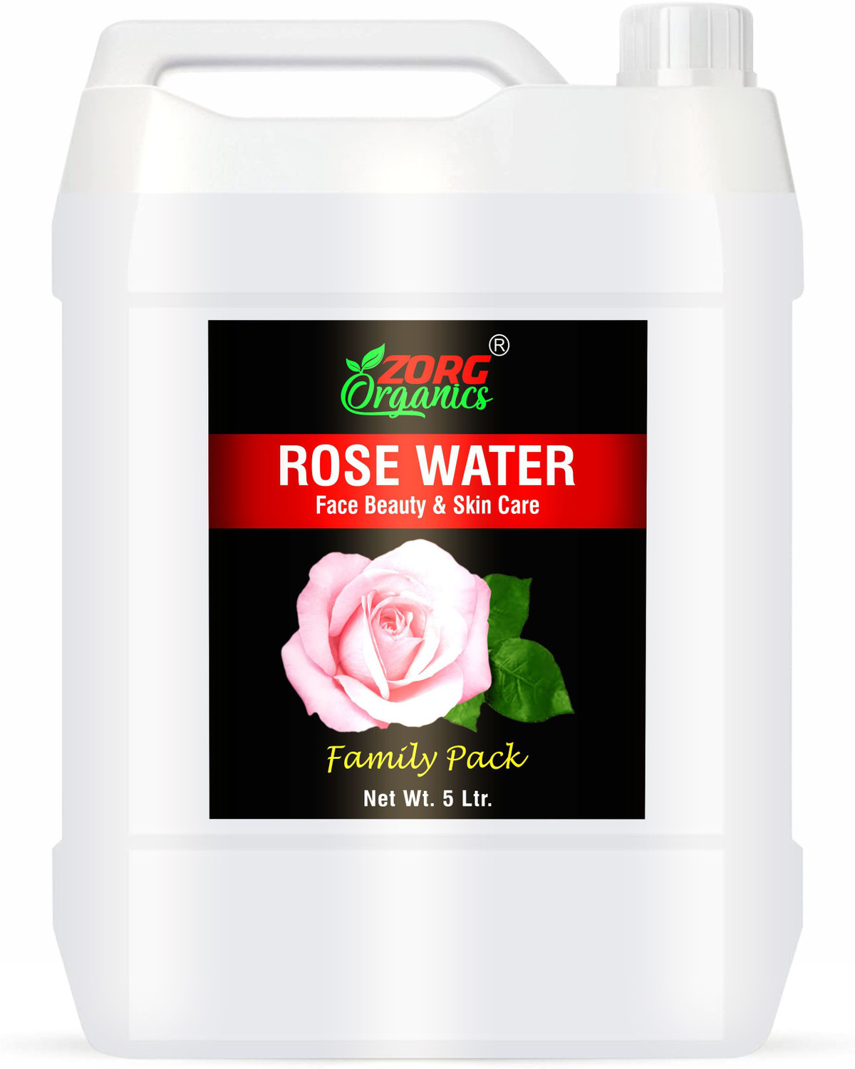 Image of Zorg Organics 100% Pure Rose Water (Gulab Jal) For Face & Skin Care - Men & Women Face Wash