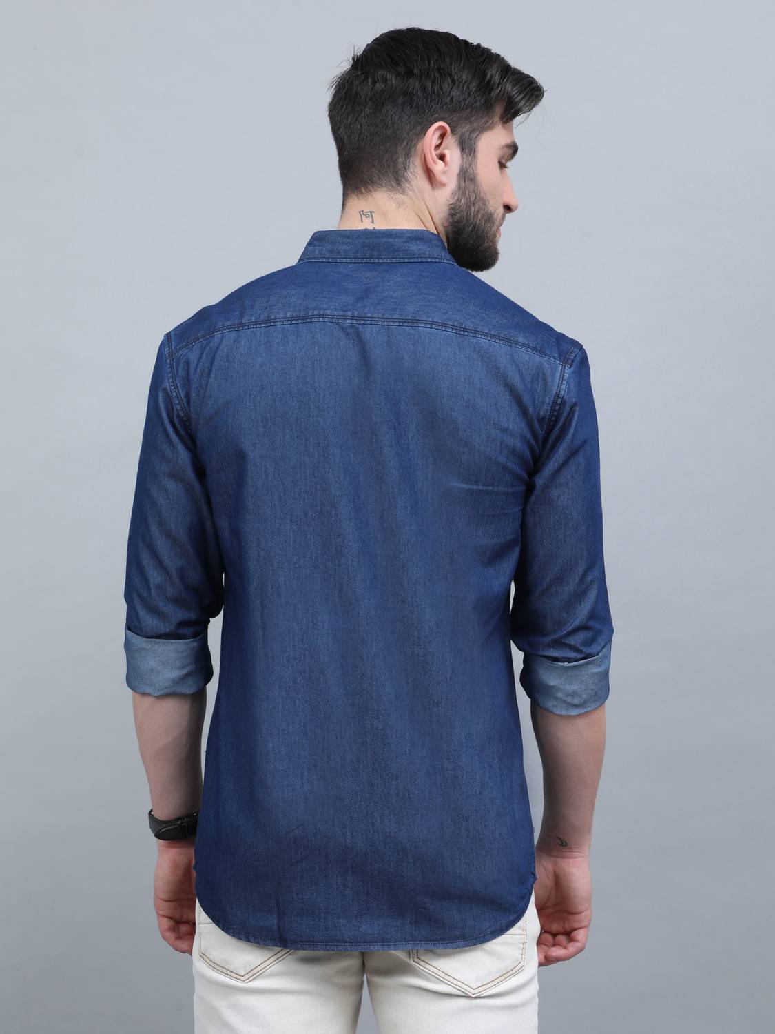 Regrowth Men Blue Casual Shirt - Image 3