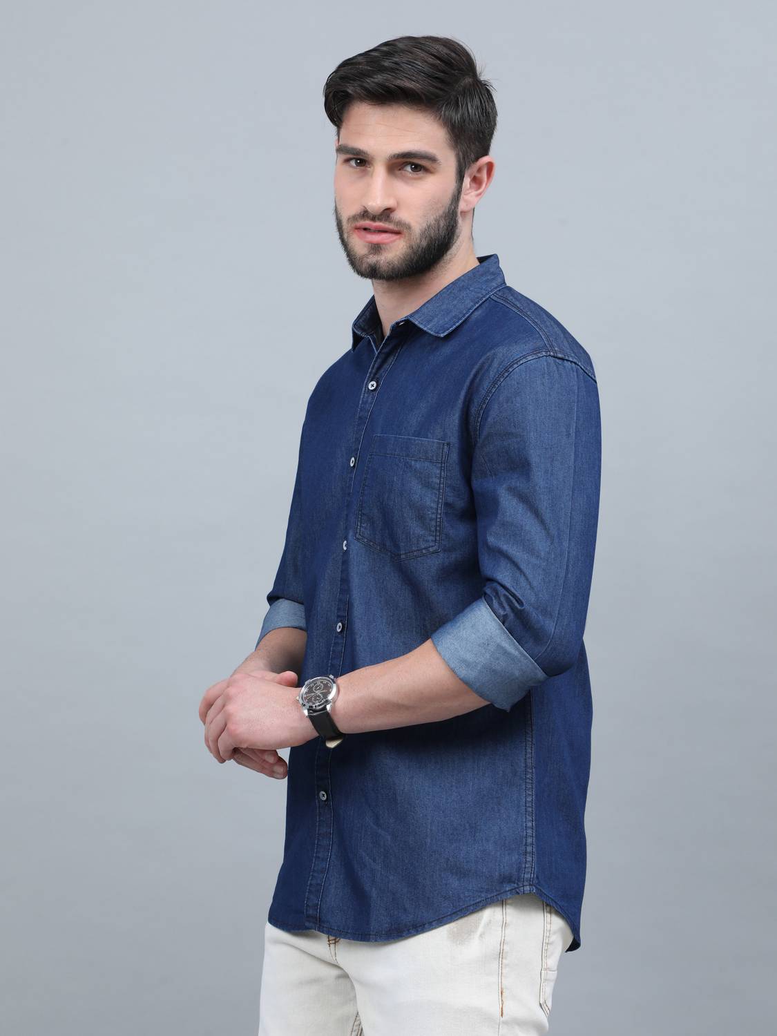 Regrowth Men Blue Casual Shirt - Image 2