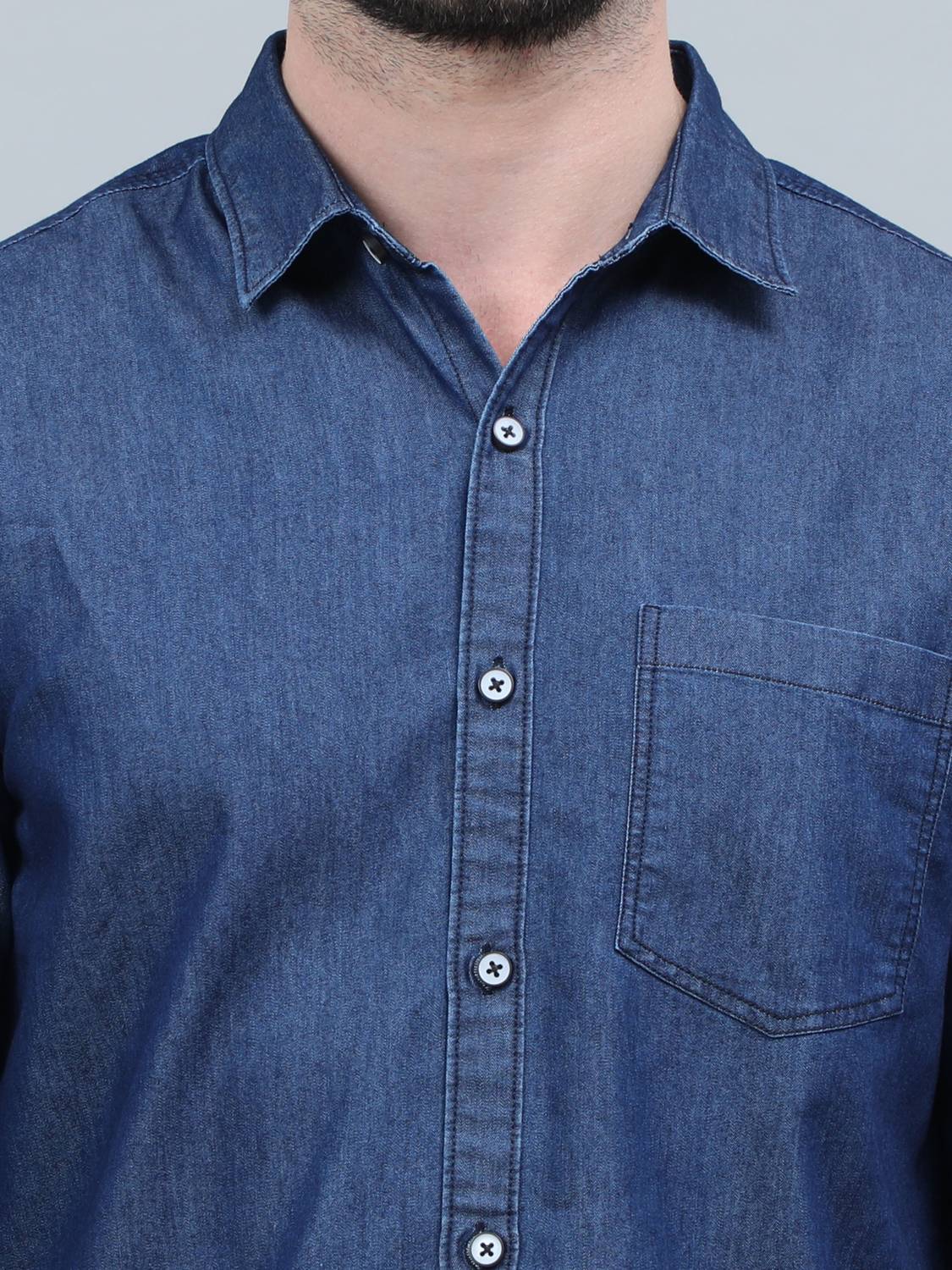 Regrowth Men Blue Casual Shirt - Image 4