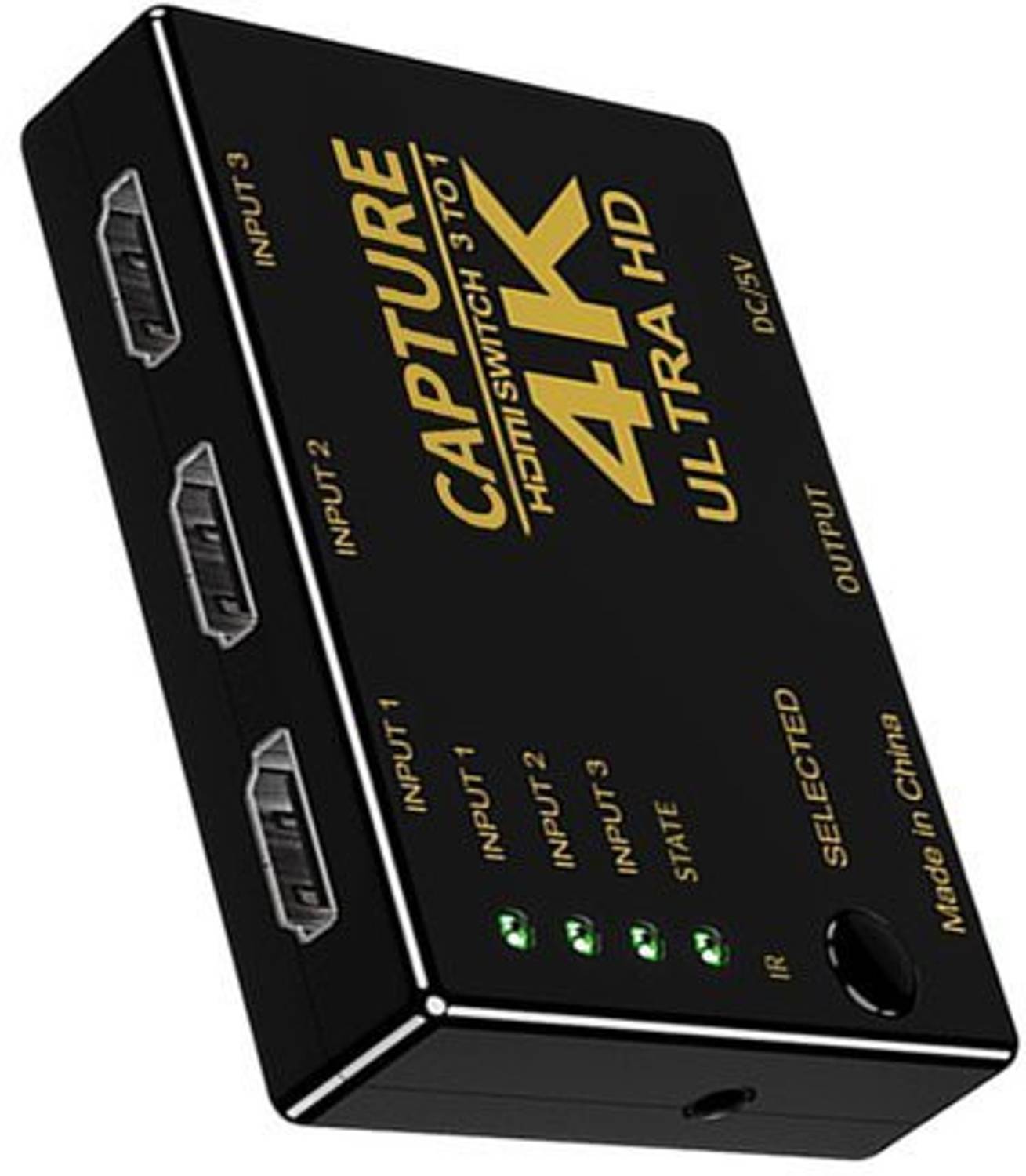 microware TV-out Cable CAPTURE HDMI SWITCH 3X1 4K ULTRA HD USB 2.0 Video Capture Card