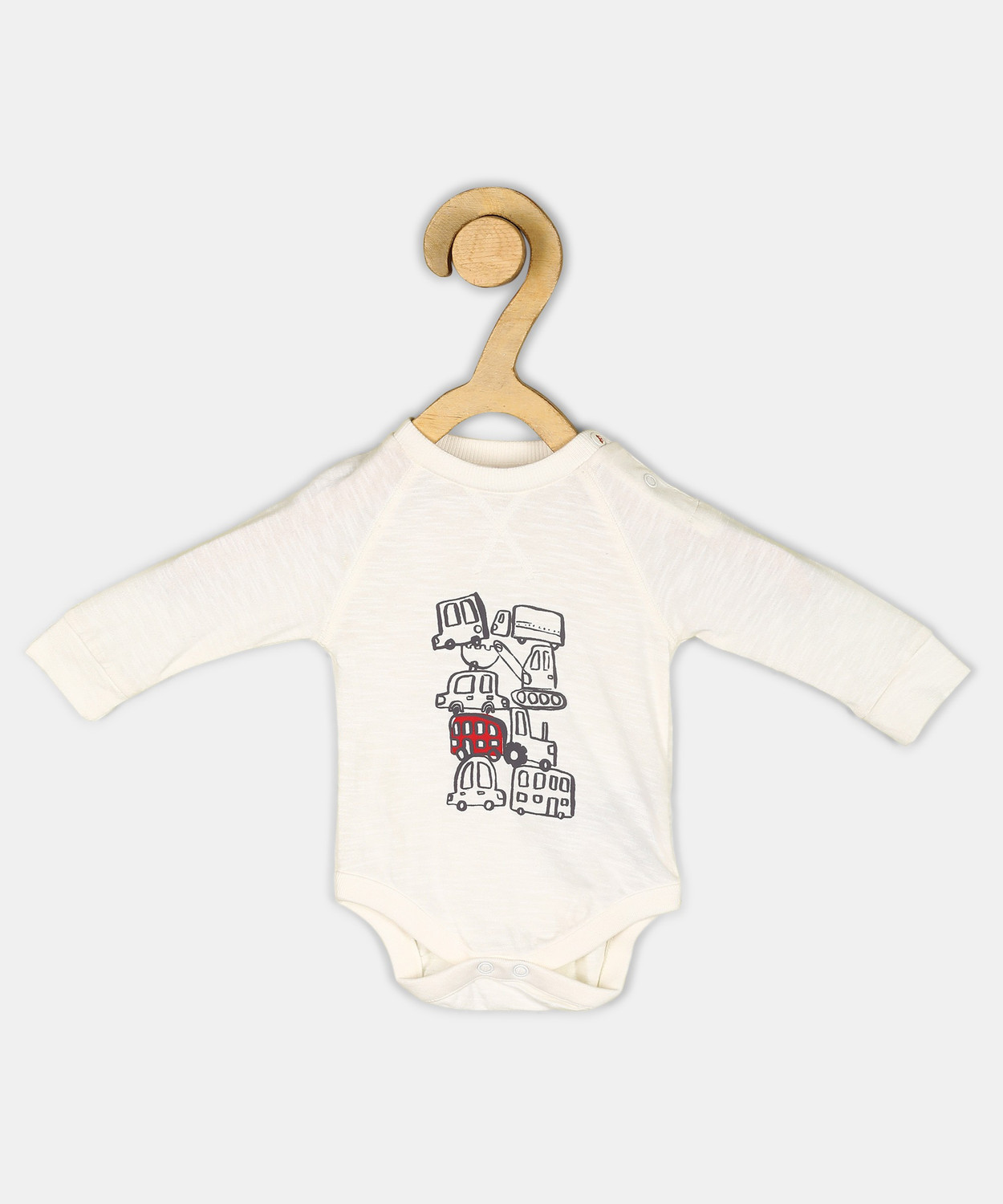 Image of Mothercare Baby Boys Grey Bodysuit