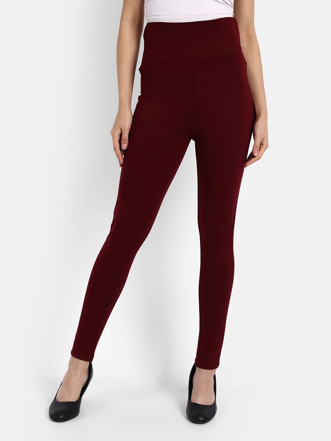 Broadstar Maroon Jegging